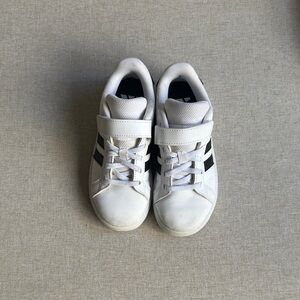 adidas Kids White and Black Sneakers